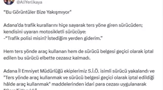 Ters Yönde Araç Kullanan Sürücüye Cezai İşlem Uygulandı