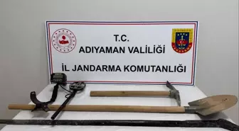 Adıyaman'da Kaçak Kazı Yapan İki Şüpheli Gözaltına Alındı