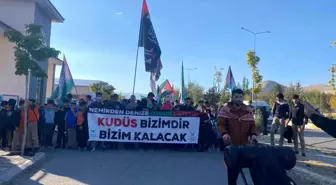 Ağrı'da Gazze ve Aksa Tufanı'na destek yürüyüşü düzenlendi