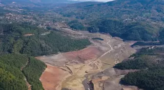Bursa'daki felaket havadan görüntülendi! Barajlarda bir damla su yok
