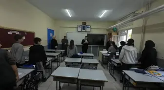 Kaymakam Doğancı'dan LGS sınavına hazırlanan öğrencilere moral ziyareti