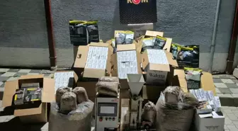 Kütahya'da Kaçak Tütün Operasyonu: 86 Bin Makaron Ele Geçirildi