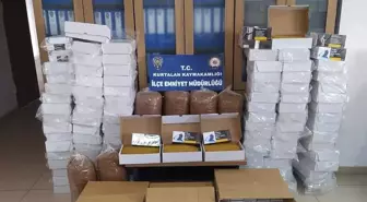 Siirt'te 140 kilo tütün ve 30 bin makaron ele geçirildi