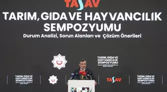 Cumhurbaşkanı Yardımcısı Yılmaz, 'Tarım, Gıda ve Hayvancılık Sempozyumu'nda konuştu Açıklaması