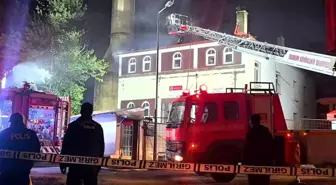 Erzurum'da Camide Yangın Paniği