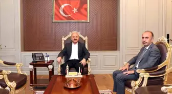 Adıyaman Valisi Osman Varol, Üniversite Rektörü Prof. Dr. Mehmet Keleş'i Ziyaret Etti