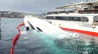 Bodrum'da 40 Milyon TL Değerindeki Lüks Yat Sulara Gömüldü