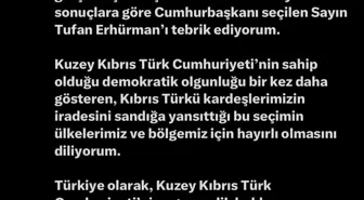 Cumhurbaşkanı Erdoğan, Tufan Erhürman'ı Tebrik Etti