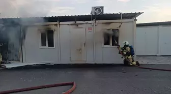 Kahramanmaraş'ta Konteyner Okulda Yangın Çıktı