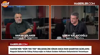 Magazin Bahane'de, Hadise ve Sinan Akçıl arasında 'Düm Tek Tek' gerilimi konuşuldu