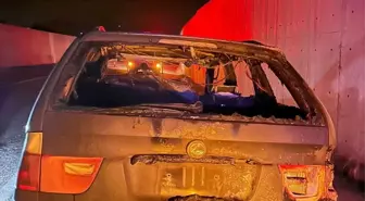 Sinop'ta Seyir Halindeki Otomobil Alev Aldı