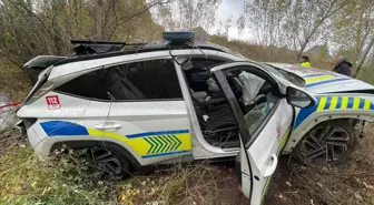 Erzincan'da Takla Atan Polis Ekip Aracında 3 Memur Yaralandı