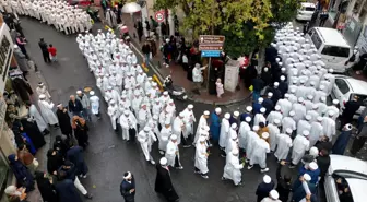 İsmailağa cemaatinden 'icazet' etkinliği! Yavuz Sultan Selim Camii'ne yürüdüler