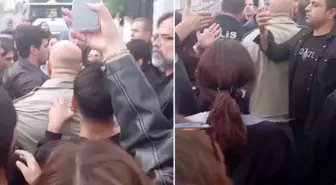Liseyi karıştıran müstehcen fotoğraf! Protesto sırasında arbede yaşandı