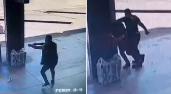 Terminalde korku dolu anlar: Uzman çavuş, polis ile çatıştı