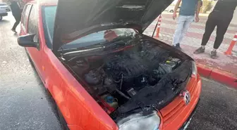 Karaman'da LPG'li Araç Yangınına Polis Ekipleri Müdahale Etti