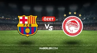 Barcelona Olympiakos maç özeti ve golleri! (VİDEO) Barcelona Olympiakos geniş özeti! Golleri kim attı, maç kaç kaç bitti?