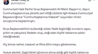 Ali Mahir Başarır Hakkında 'Cumhurbaşkanına Hakaret' Soruşturması Başlatıldı