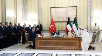 Cumhurbaşkanı Erdoğan, Kuveyt'te imza törenine katıldı