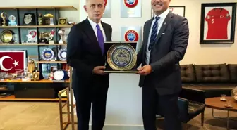 Sadettin Saran, TFF Başkanı Hacıosmanoğlu'nu Ziyaret Etti