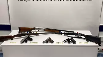 Samsun'da Ruhsatsız Silah ve Çalıntı Motosiklet Operasyonu