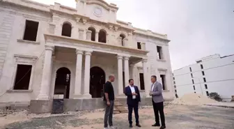 Hatay'daki Tarihi Valilik Binasında Restorasyon Çalışmaları Devam Ediyor