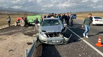 Kütahya'da Trafik Kazası: 1 Yaralı