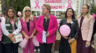 Kırklareli'nde Meme Kanseri Farkındalık Yürüyüşü Düzenlendi