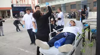 Taşova Devlet Hastanesi'nde Deprem ve Yangın Tatbikatı Yapıldı