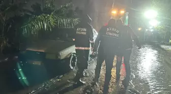 Aydın'da Sağanak Yağış Trafiği Aksattı