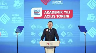 Bakan Kurum, FSMVÜ 2025-2026 Akademik Yılı Açılış Töreni'nde konuştu Açıklaması