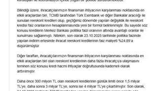 Ticaret Bakanı Bolat: İhracatçılar için Finansman İmkanları Genişletiliyor