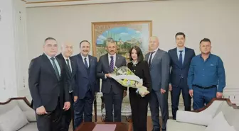 Edirne Valisi Sezer, PTT Başmüdürü Akalın'ı Kabul Etti