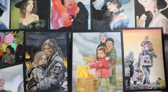 Sanatçı Esengül Bozdağ Alan, Kadınların Sorunlarını Tuvale Yansıtıyor