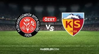 Fatih Karagümrük Kayserispor maç özeti ve golleri! (VİDEO) Karagümrük Kayserispor geniş özeti! Golleri kim attı, maç kaç kaç bitti?