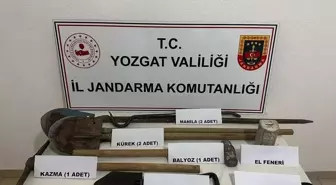 Yozgat'ta İzinsiz Kazı Yapan 2 Zanlı Gözaltında