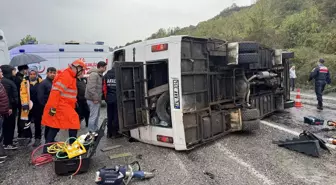 Bartın'da İşçi Servisi Devrildi: 1 Ölü, 19 Yaralı