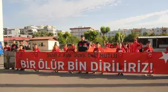 Okuduğu okulun öğrencileri, Mersinli şehit Mutlu'yu unutmadı