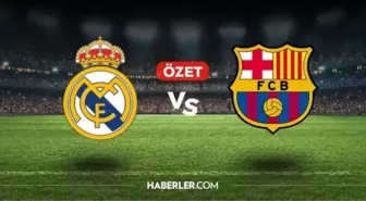 Real Madrid - Barcelona maç özeti izle! (VİDEO) Real Madrid - Barcelona golleri izle! Golleri kim attı, maç kaç kaç bitti?