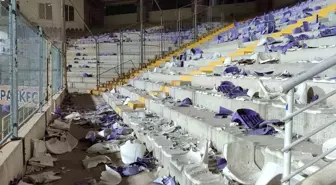 Afyonspor-Eskişehirspor Maçında İğrenç Olay: 2000 Koltuk Söküldü