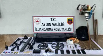 Aydın'da Kaçak Kazı Yaparken Yakalanan Şahsların Evlerinde Eş Zamanlı Arama