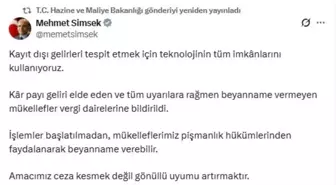 Hazine Bakanı Şimşek: Kayıt Dışı Gelirlerle Mücadele İçin Teknoloji Kullanılıyor