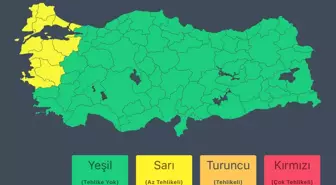 İçişleri Bakanlığı'ndan Kuvvetli Yağış Uyarısı