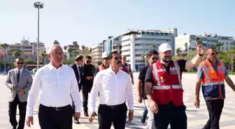 İskenderun Sahili'nde Sahil Düzenleme Projesi Hızla İlerliyor