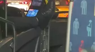 İETT Şoförünün Dikkatsiz Davranışı Yolcu Tarafından Kaydedildi