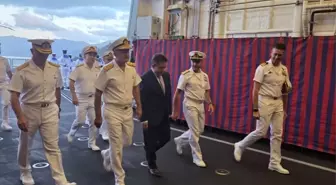 İtalya Deniz Kuvvetleri Fırkateyni Aksaz Deniz Üssü'nde