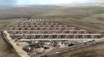 Erzurum'un Yavi Mahallesi'nde TOKİ Konutları İnşaatında Sona Gelindi