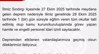 Balıkesir'de Deprem Nedeniyle Okullar Tatil Edildi