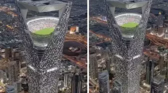 Çılgın proje tanıtıldı! 350 metre yüksekte Dünya Kupası oynanacak