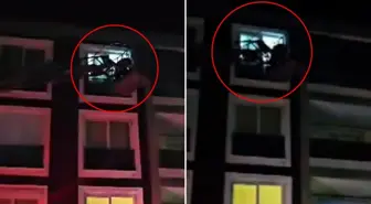 Panik ikiye katlandı! 6.1'lik depreme itfaiye merdiveninde yakalandılar